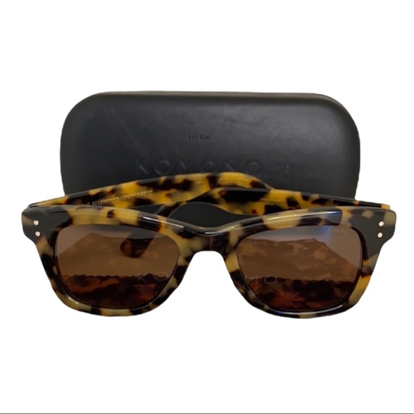 Komono Allen Tortoise Demi New Sunglasses brown tan wayfarer - Picture 3 of 16